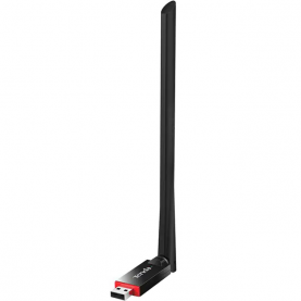 Adaptor Wireless Tenda U6, N300, USB 2.0, Antena, 300 Mbps, Negru