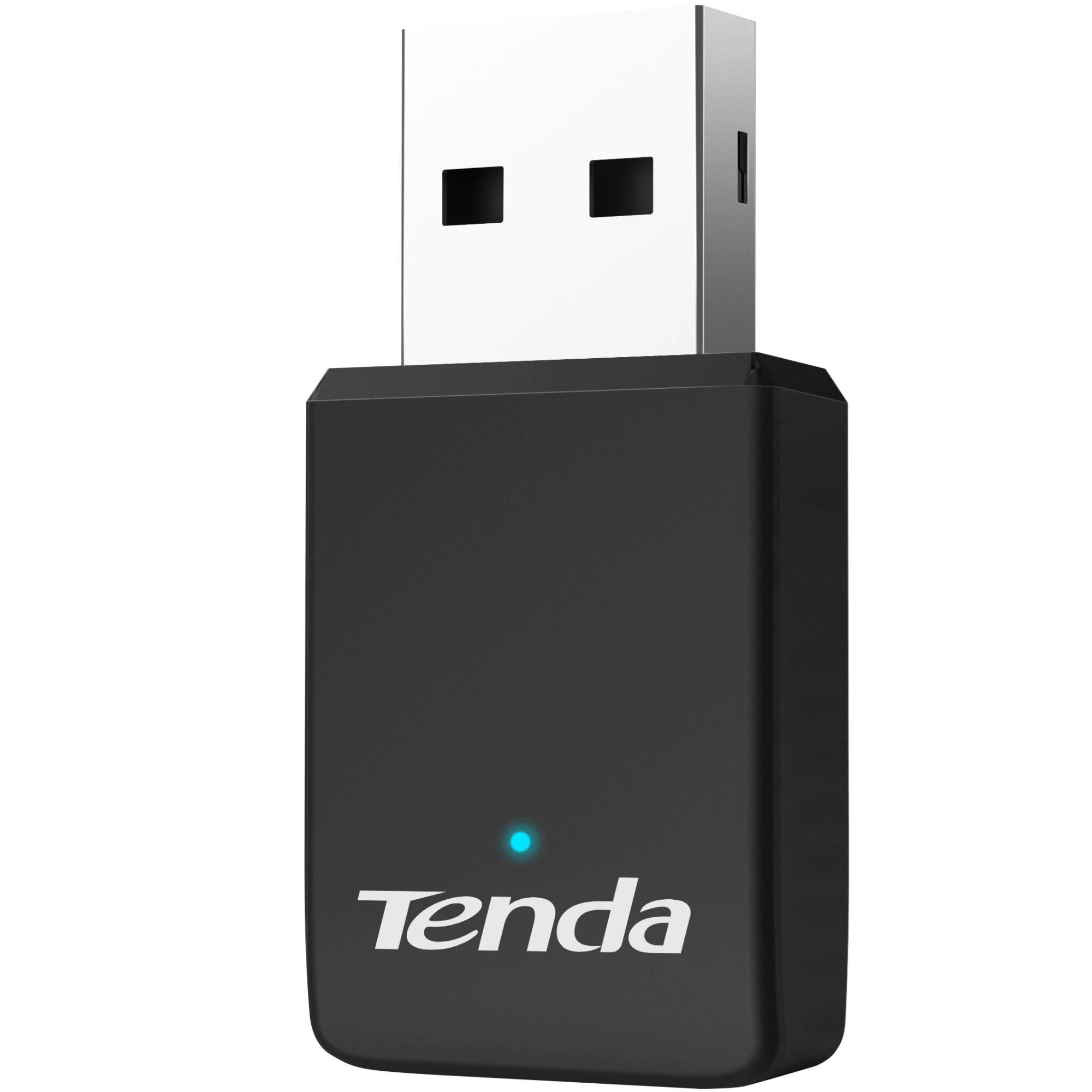 Adaptor Wireless Tenda U9, Dual Band, AC650, LED, Negru AC650