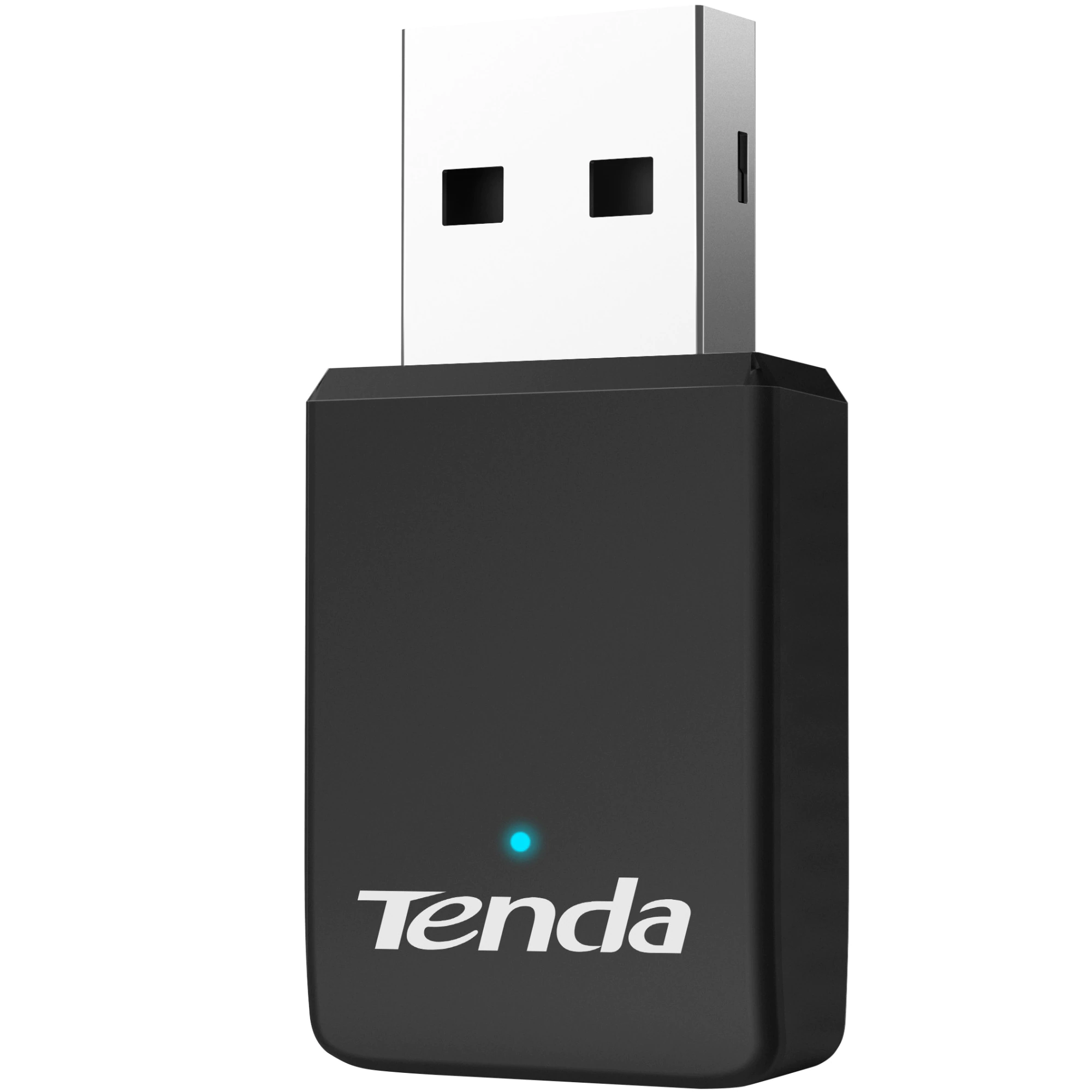 Adaptor Wireless Tenda U9, Dual Band, AC650, LED, Negru