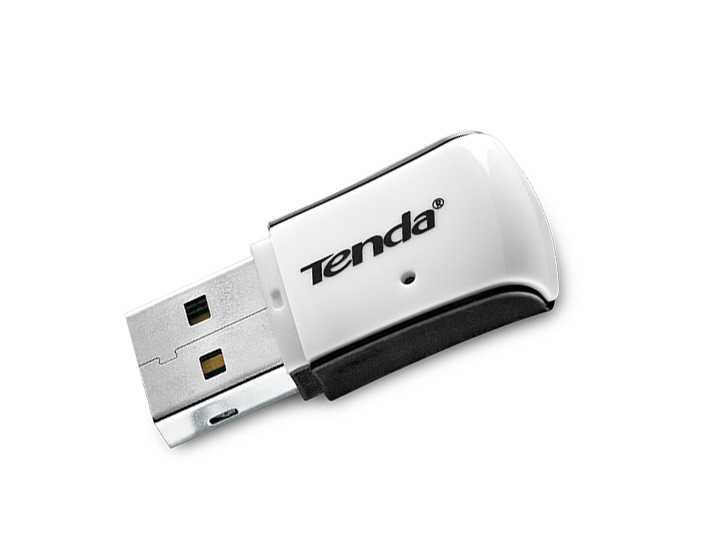 Adaptor Wireless Tenda W311M, N150, Frecventa 2.4 GHz , USB 2.0, Alb-Negru