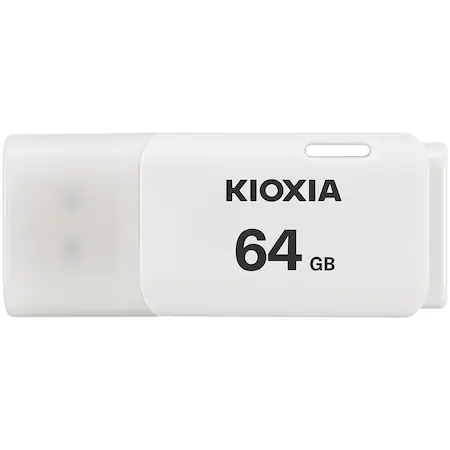 Memorie USB Kioxia Hayabusa U202, 64GB, USB 2.0, Alb (Alb) imagine noua tecomm.ro