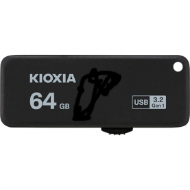 Memorie USB Kioxia Yamabiko U365, 64GB, USB 3.2, Negru