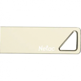 Memorie USB Netac U326, 64GB, Zinc, USB 2.0, Auriu