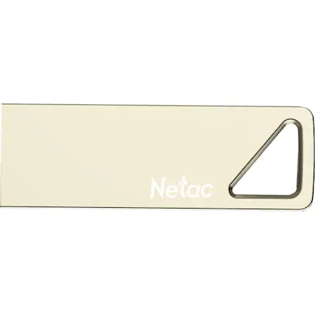 Memorie USB Netac U326, 64GB, Zinc, USB 2.0, Auriu