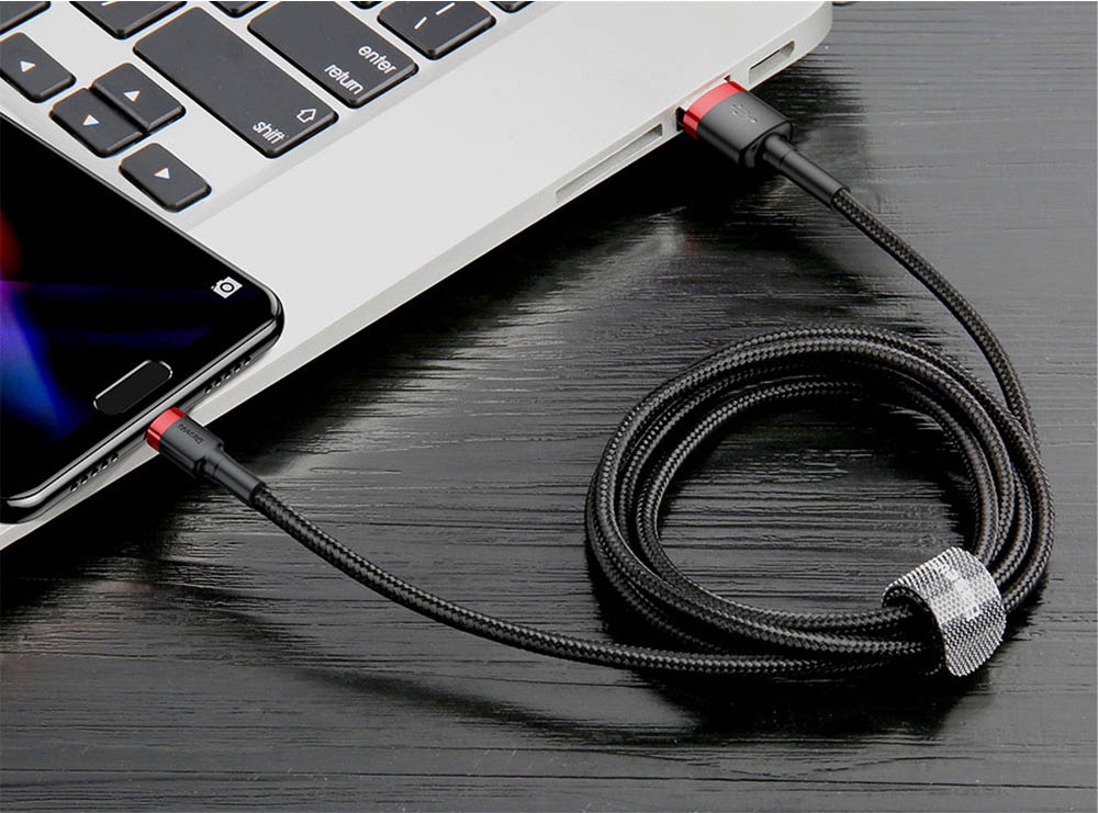Cablu de date Baseus CATKLF-C91, USB – Type-C, Lungime 2 m, QuickCharge 3.0