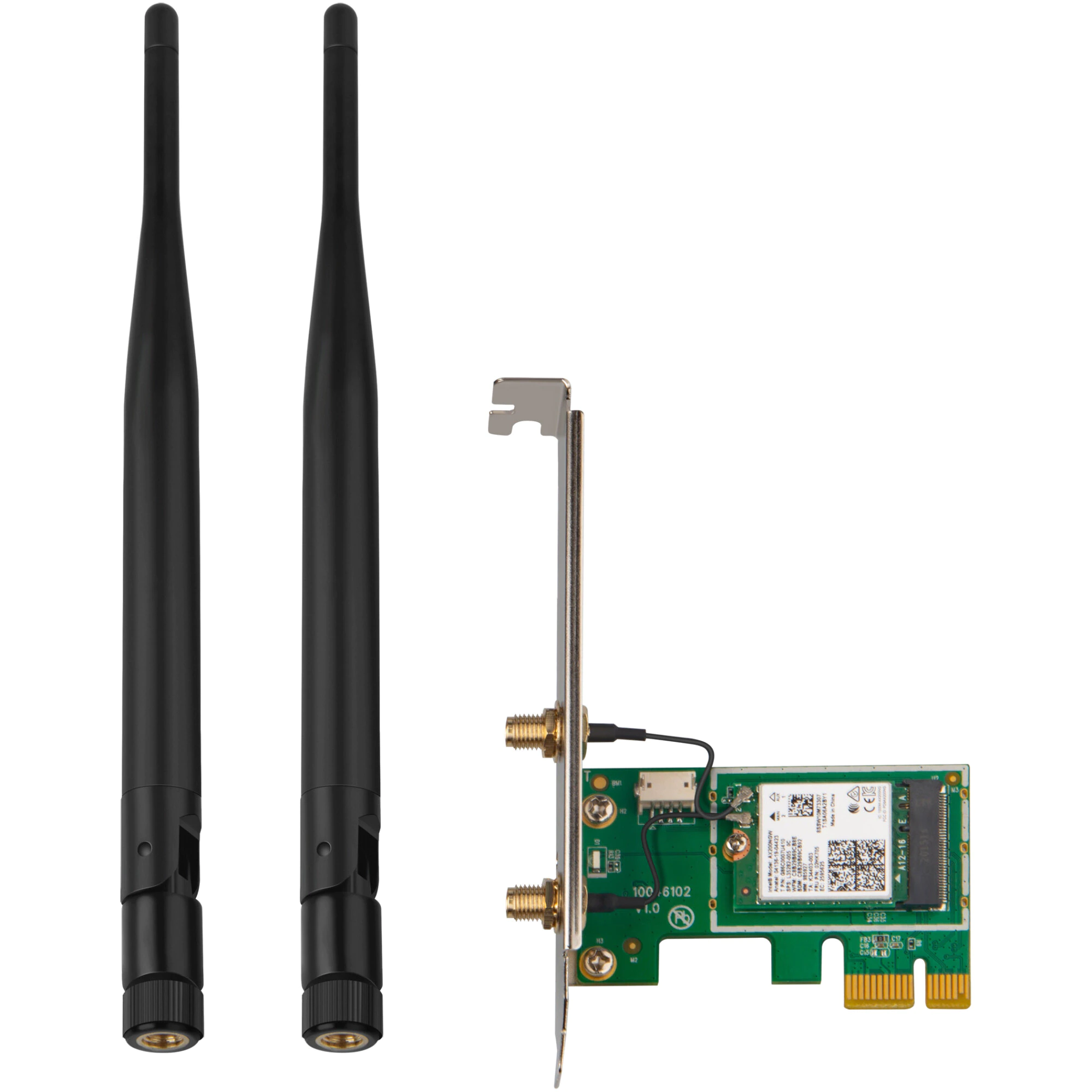 Placa de retea Tenda E30 PCIe Bluetooth 5.0, Wi-Fi 6, AX3000, Antena 2x, Negru