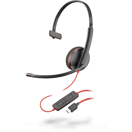 Casca Call Center Plantronics Blackwire C3210, USB-C, Monoaural, Negru Blackwire imagine noua idaho.ro