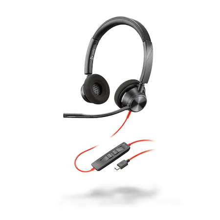 Casca Plantronics Blackwire 3320, BW3320 USB-C (213935-01), Binaural, Negru (213935-01) imagine noua idaho.ro