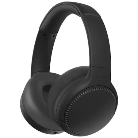 Casti Audio Over the Ear Panasonic RB-M500BE-K, Wireless, Microfon, Autonomie 30 ore, Negru