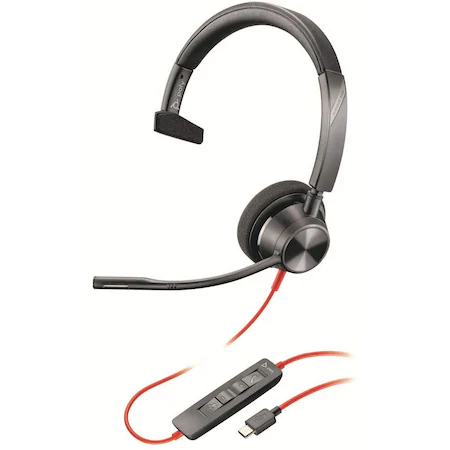 Casti Call Center Plantronics Blackwire 3310, USB-C, Monoaural, Microfon, Negru