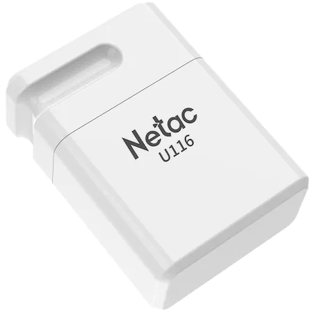 Memorie USB Netac U116 mini, 32GB, USB 2.0, Compatibilitate pe scara larga, Alb (Alb) imagine noua tecomm.ro