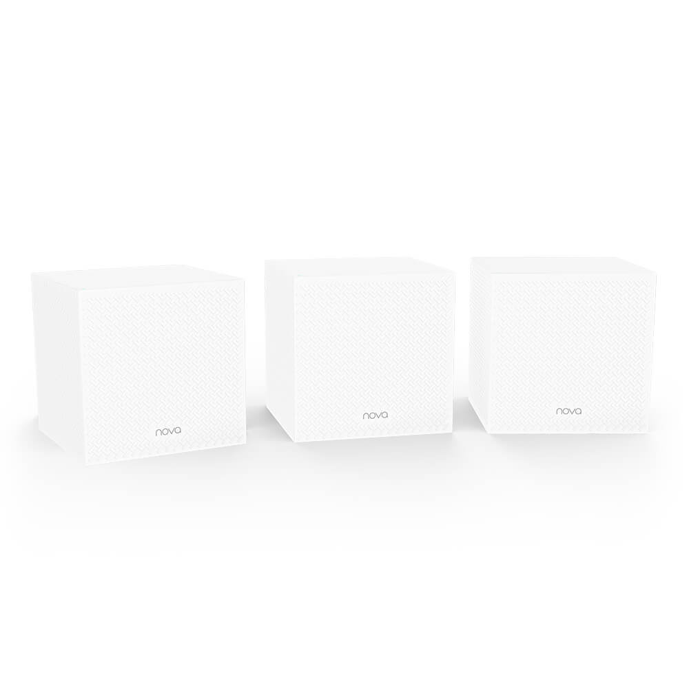 Router Wireless Mesh Tenda Nova MW12, 3Pack AC2100, Frecventa 2.4 – 5 GHz, Control parental, Alb 2.4 imagine noua idaho.ro