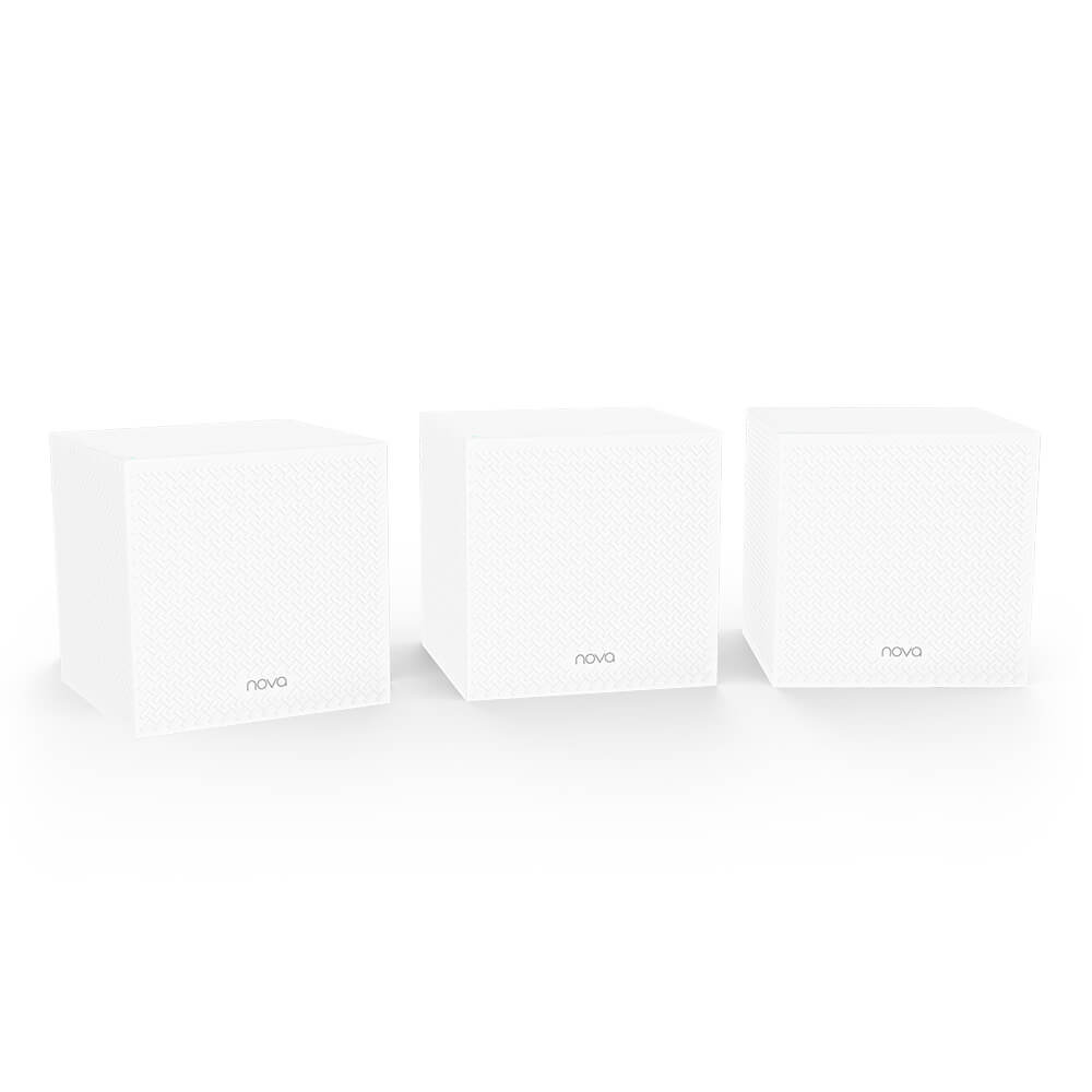 Router Wireless Mesh Tenda Nova MW12, 3Pack AC2100, Frecventa 2.4 &#8211; 5 GHz, Control parental, Alb