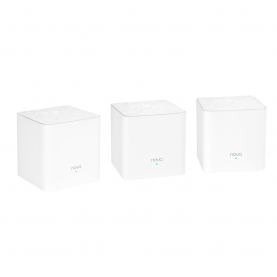 Router Wireless Mesh Tenda Nova MW3, 3Pack AC1200, Dual-Band, 2 x Fast Ethernet, Frecventa 2.4 – 5GHz, Alb