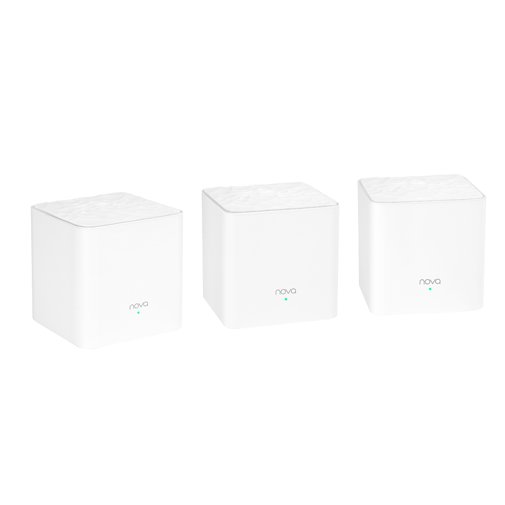 Router Wireless Mesh Tenda Nova MW3, 3Pack AC1200, Dual-Band, 2 x Fast Ethernet, Frecventa 2.4 – 5GHz, Alb 2.4 imagine noua
