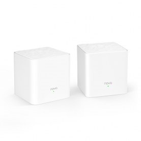 Router Wireless Mesh Tenda Nova MW3, 2Pack AC1200, Dual-Band, 2 x Fast Ethernet / Mesh, Frecventa 2.4 – 5 GHz, Alb