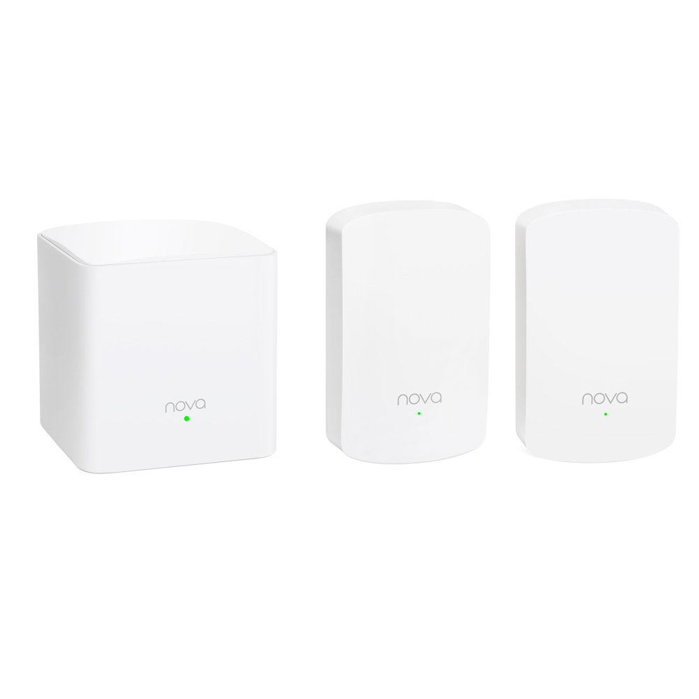 Router wireless mesh tenda nova mw5, 3pack ac1200, mesh5: 2 x gigabit, mesh5s: 1 x fast ethernet, alb