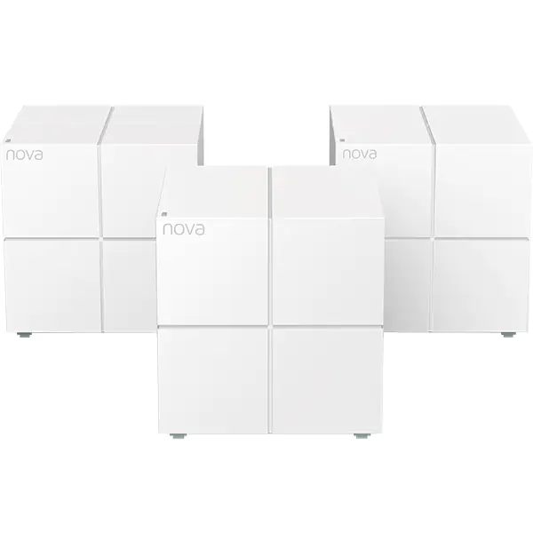 Router Wireless Mesh Tenda Nova MW6 3Pack AC1200, Dual-Band, 2 x Port Gigabit Ethernet / Mesh, Frecventa: 2.4 – 5 GHz, Alb 2.4 imagine noua