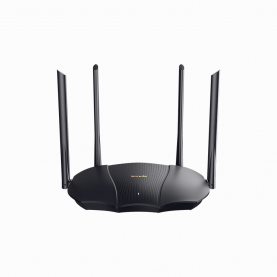 Router Wireless Tenda RX9 Pro Wi-Fi 6, Gigabit Dual-Band AX3000, Procesor dual-core de 1.6 GHz, Frecventa 2.4 – 5 GHz, Negru