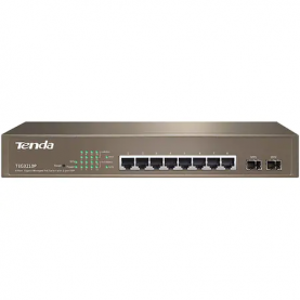 Switch Tenda TEG3210P 8 X Gigabit PoE Switch, +2 X SFP, Max 115W, Gri