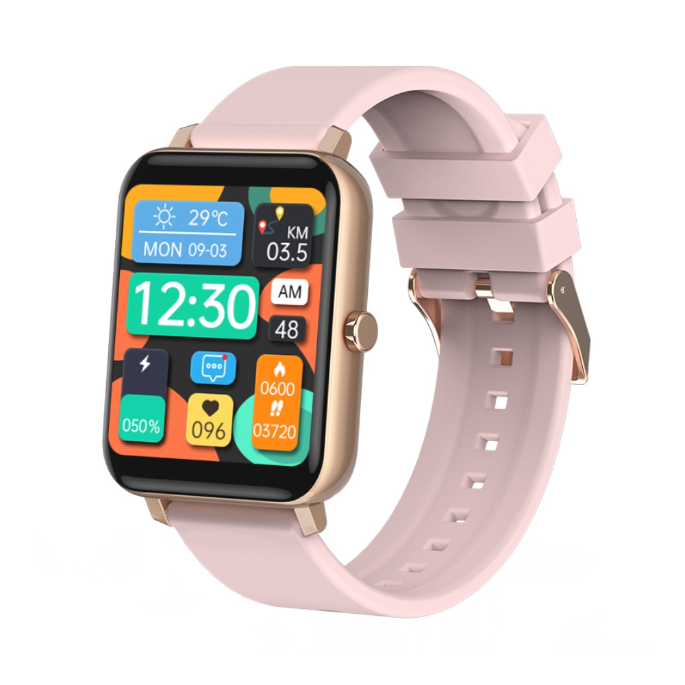 Ceas Smartwatch T8 Pro XK Fitness cu Moduri fitness, Functii sanatate, Calorii, Cronometru, Notificari, Distanta, Bratara silicon, Auriu Adulti imagine Black Friday 2021