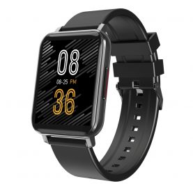 Ceas Smartwatch XK Fitness T8 cu Moduri fitness, Functii sanatate, Calorii, Cronometru, Notificari, Distanta, Bratara silicon, Negru