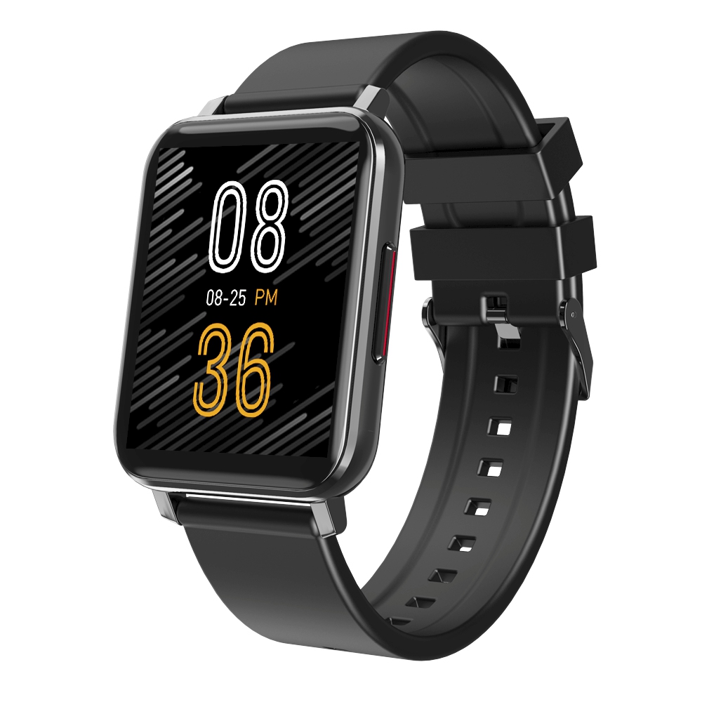 Ceas Smartwatch XK Fitness T8 cu Moduri fitness, Functii sanatate, Calorii, Cronometru, Notificari, Distanta, Bratara silicon, Negru Adulti imagine Black Friday 2021
