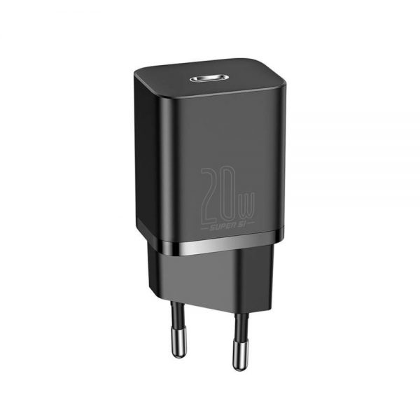 Incarcator retea Fast Charge Baseus CCSUP-B01, USB Type-C, 20 W, Negru