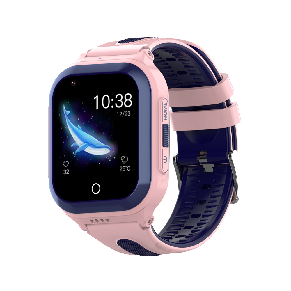 Ceas Smartwatch Pentru Copii Wonlex KT24S cu Localizare GPS, Functie Telefon, Istoric, Contacte, Chat, Roz (Roz) imagine noua tecomm.ro