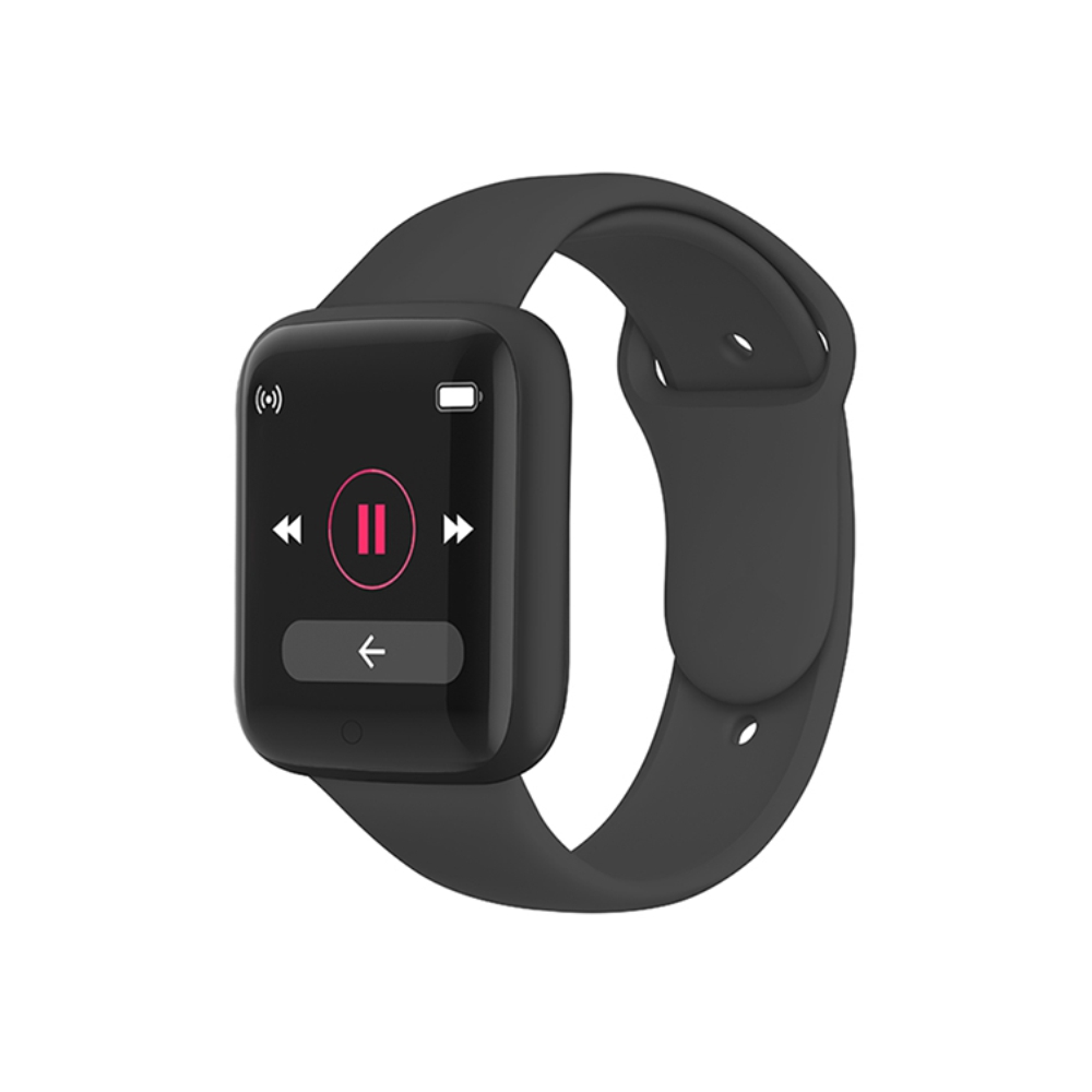 Ceas smartwatch xk fitness d20s cu functii monitorizare sanatate, distanta, calorii, pasi, informatii vreme, negru