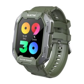 Ceas Smartwatch Twinkler TKY-C20 cu Monitorizare ritm cardiac, Tensiune arteriala, Moduri sportive, Calorii, Pedometru, Verde