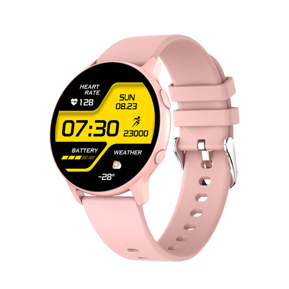 Ceas Smartwatch Twinkler TKY-MX1 cu Display 1.32 inch, Notificari, Distanta, Calorii, Monitorizarea sanatate, Moduri sport, Roz 1.32 imagine noua idaho.ro