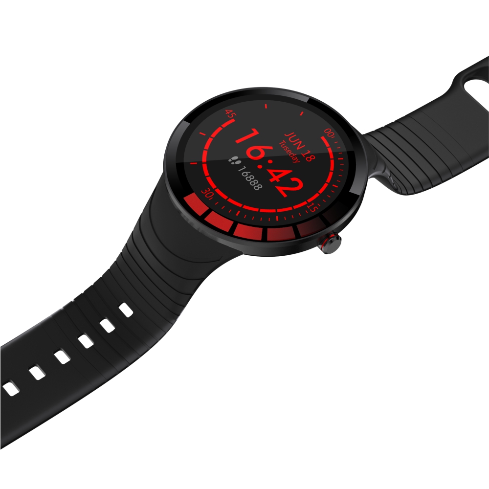 Ceas Smartwatch XK Fitness E3 cu Moduri sportive, Functii sanatate, Pedometru, Calorii, Distanta, Negru