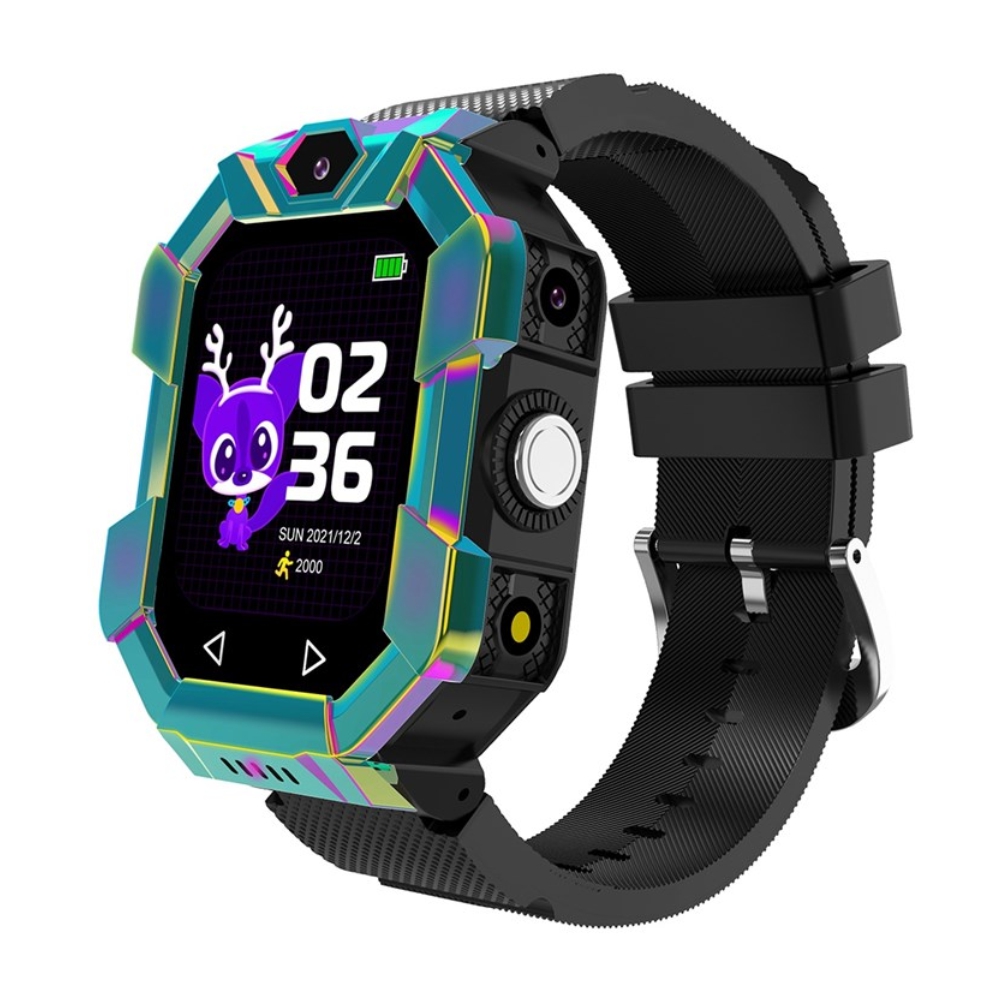 Ceas Smartwatch Pentru Copii Xk Fitness S11 Cu Retea 2G Jocuri Pedometru Cronometru Camera Apel Sos Albastru
