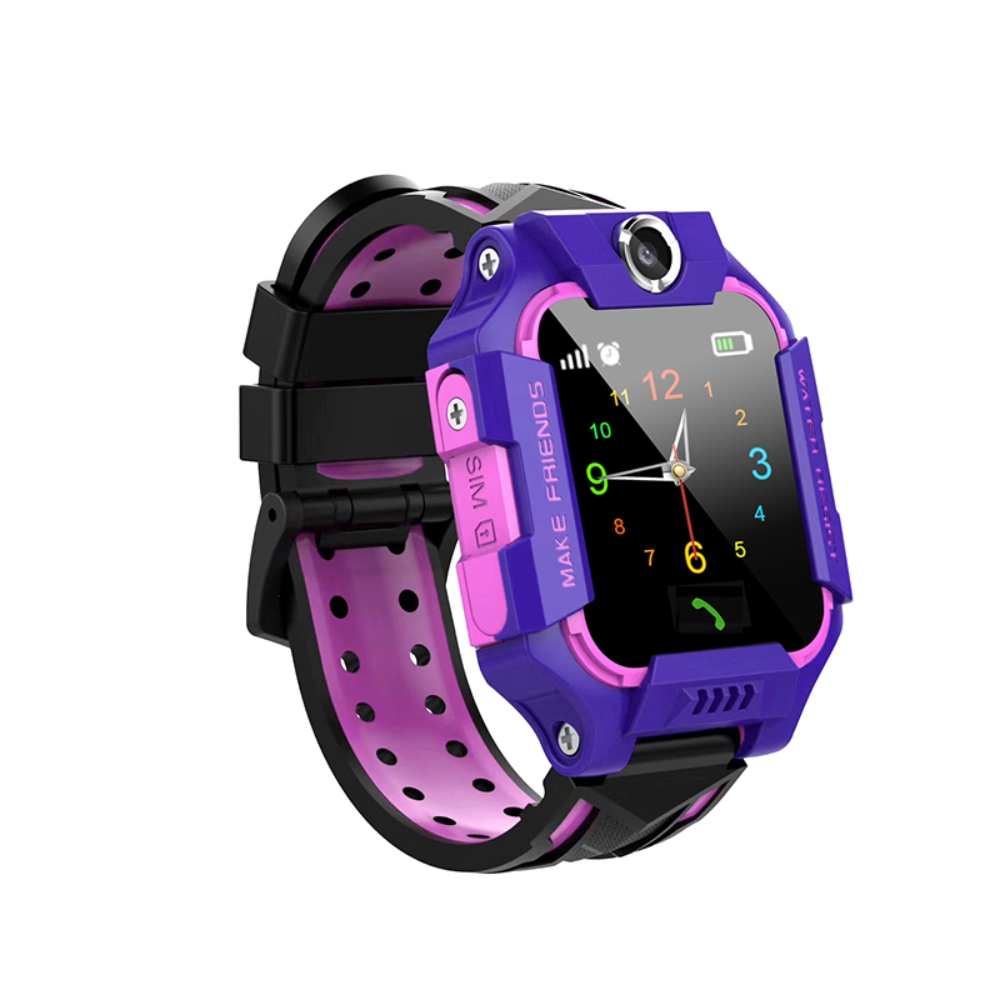 Ceas Smartwatch Pentru Copii YQT Q19Z, fara GPS, cu Functie telefon, Camera, Album, Lanterna, Mov - 1 | YEO