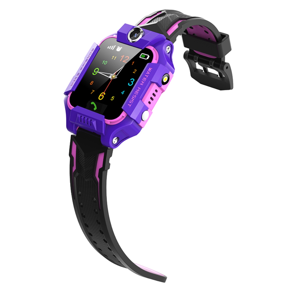 Ceas Smartwatch Pentru Copii YQT Q19Z, fara GPS, cu Functie telefon, Camera, Album, Lanterna, Mov - 2 | YEO
