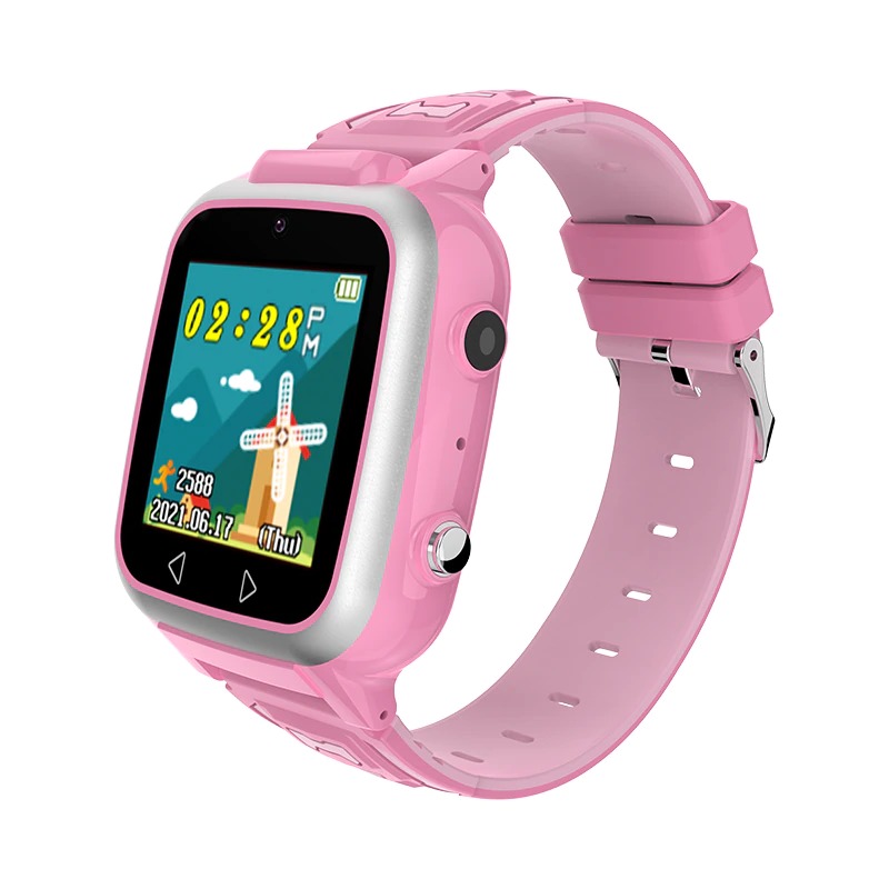 Ceas Smartwatch Pentru Copii XK Fitness Y8 cu Jocuri, Lanterna, Camera, Pasi, Alarma, Calculator, Roz Alarma imagine noua 2022