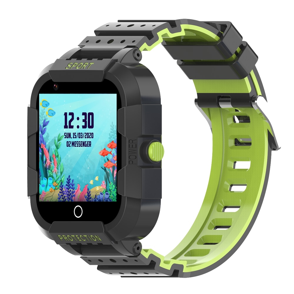 Ceas Smartwatch Pentru Copii Wonlex CT12 cu Functie telefon, Localizare GPS, Apel video, Pedometru, Contacte, Alarma, Negru alarma imagine noua idaho.ro
