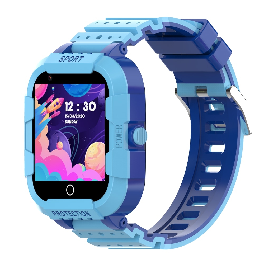 Ceas Smartwatch Pentru Copii Wonlex CT12 cu Functie telefon, Localizare GPS, Apel video, Pedometru, Contacte, Alarma, Albastru alarma imagine noua tecomm.ro