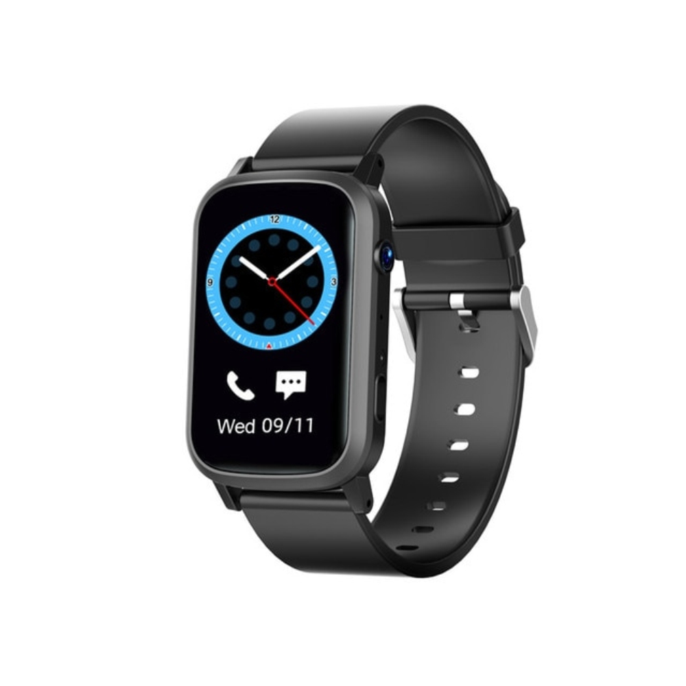 Ceas Smartwatch Pentru Copii XK Fitness FA58 cu Functie telefon, Localizare GPS, Contacte, Apel video, Pedometru, Alarma, Negru Alarma imagine noua
