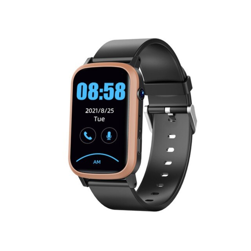 Ceas Smartwatch Pentru Copii XK Fitness FA58 cu Functie telefon, Localizare GPS, Contacte, Apel video, Pedometru, Negru / Auriu apel imagine noua 2022