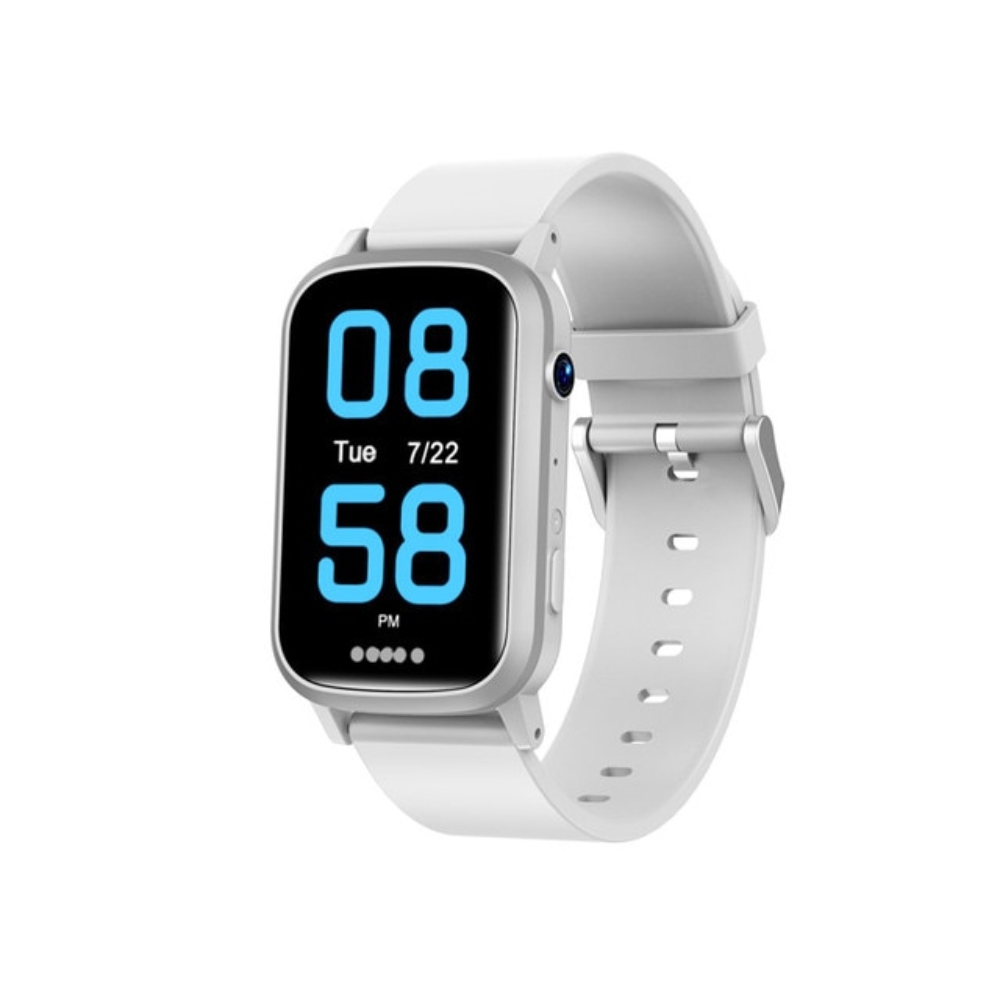 Ceas Smartwatch Pentru Copii Xk Fitness Fa58 Cu Functie Telefon Localizare Gps Contacte Apel Video Pedometru Alb