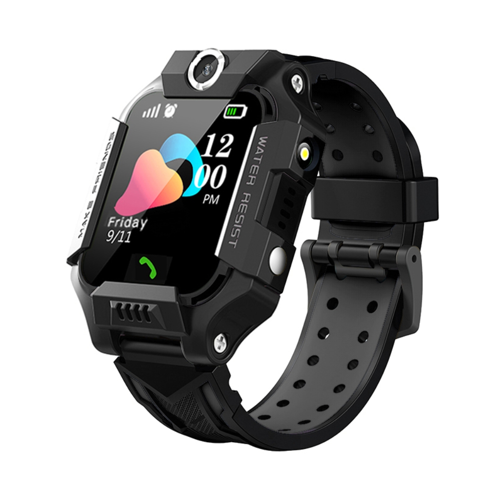 Ceas Smartwatch Pentru Copii YQT Q19Z, fara GPS, cu Functie telefon, Camera, Album, Lanterna, Negru Album imagine Black Friday 2021