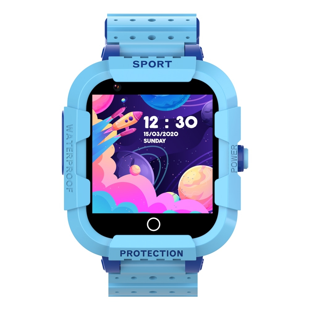 Ceas Smartwatch Pentru Copii Wonlex CT12 cu Functie telefon, Localizare GPS, Apel video, Pedometru, Contacte, Alarma, Albastru alarma imagine noua idaho.ro