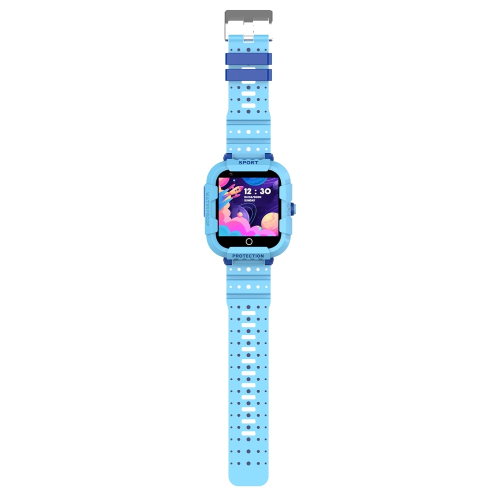 Ceas Smartwatch Pentru Copii Wonlex CT12 cu Functie telefon, Localizare GPS, Apel video, Pedometru, Contacte, Alarma, Albastru