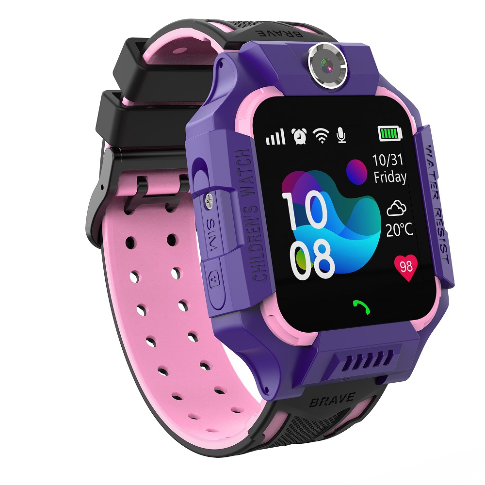 Ceas Smartwatch Pentru Copii Xkids XK15 cu Functie Telefon, Apel monitorizare, Camera, Alarma, Pedometru, SOS, Incarcare magnetica, Mov Alarma imagine Black Friday 2021