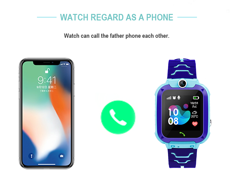 Ceas Smartwatch Pentru Copii Xkids XK01 cu Functie Telefon, Camera, SOS, IP54, Incarcare magnetica, Albastru