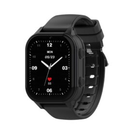 Ceas Smartwatch Pentru Copii Wonlex CT19 cu Functie telefon, Localizare GPS, Pedometru, Apel Video, Jocuri, Negru