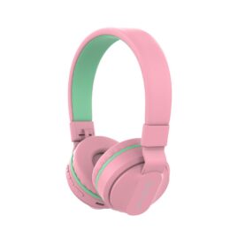 Casti Over-Ear Bluetooth Tellur Buddy, Microfon incorporat, Volum limitat, roz