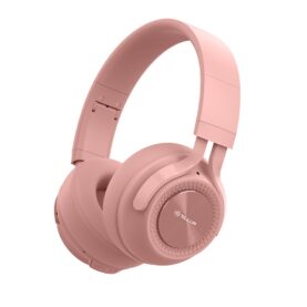 Casti Over-Ear Bluetooth Tellur Feel, Microfon integrat, Apeluri hands-free, roz